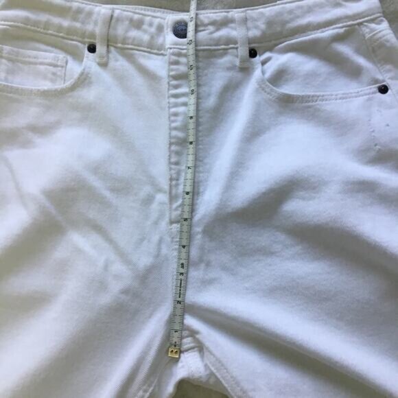 Loft White Curvy High Waist Straight Jeans - Picture 10 of 11